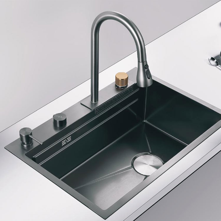 Lavello da cucina in acciaio inossidabile di lusso